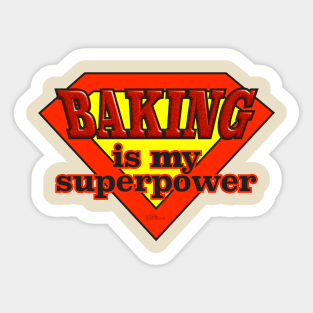 Baking-Superpower Sticker